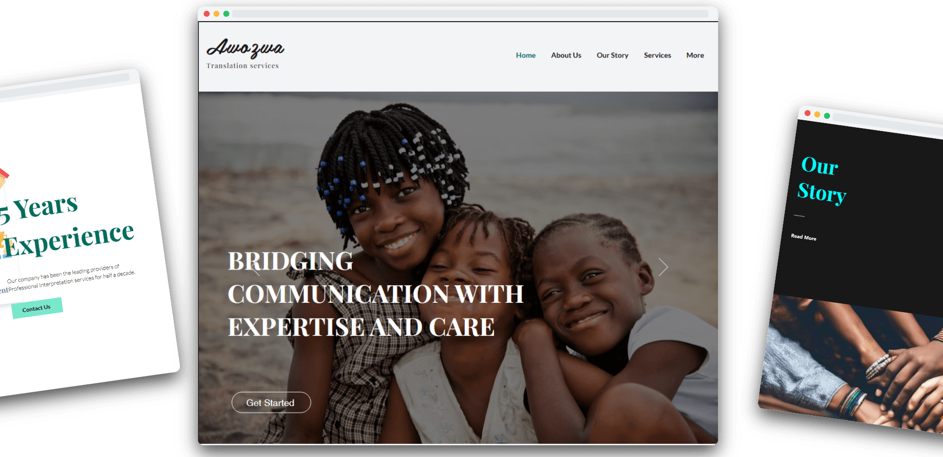 Awozwa – Website Redesign for Translation Service Provider